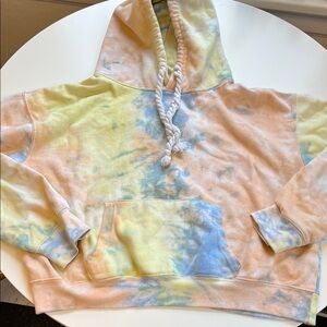 Tie-Dye Hoodie with Front Pocket